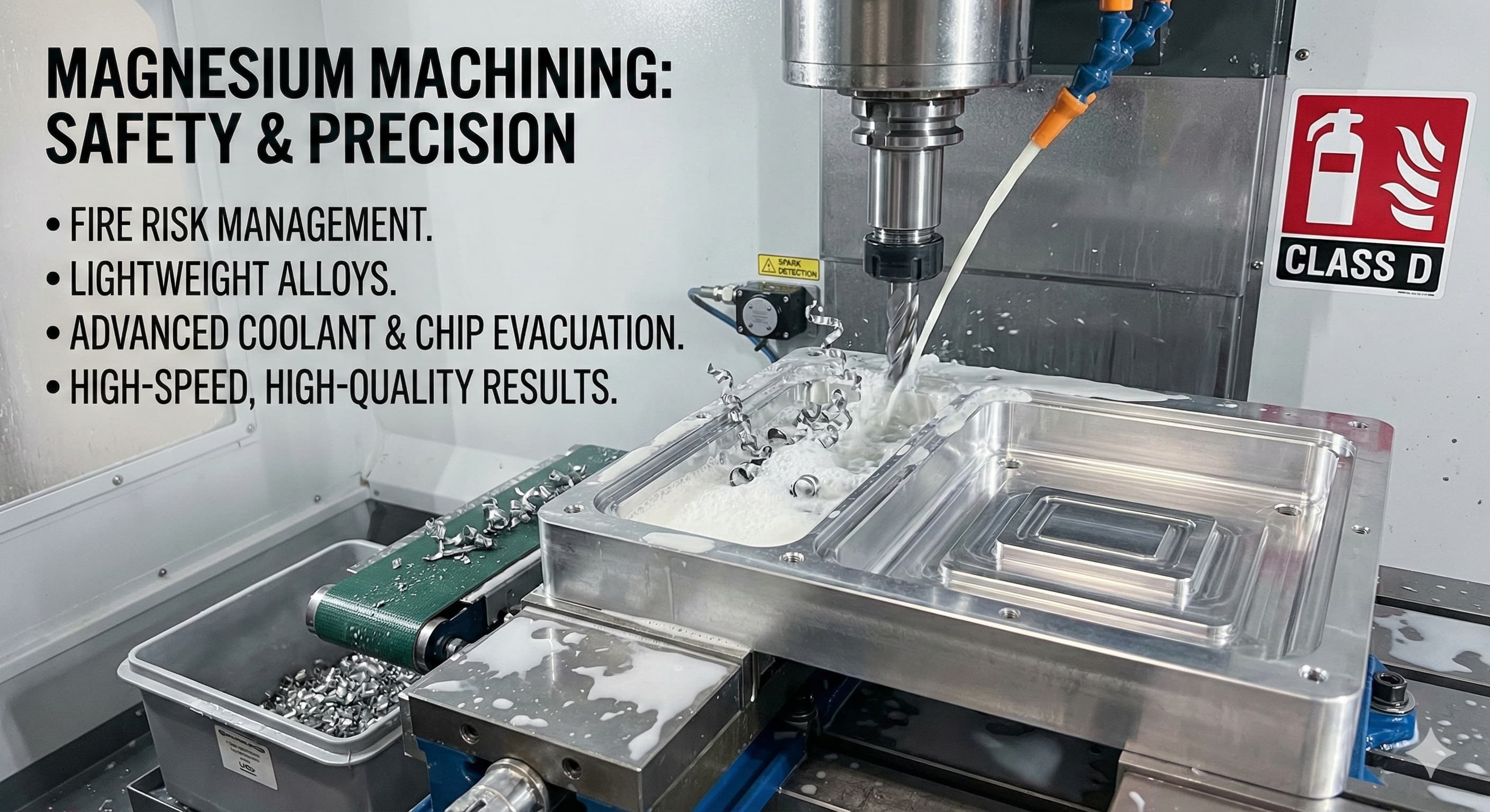 CNC-bearbetning av magnesium: Säkerhetsprotokoll och designfördelar