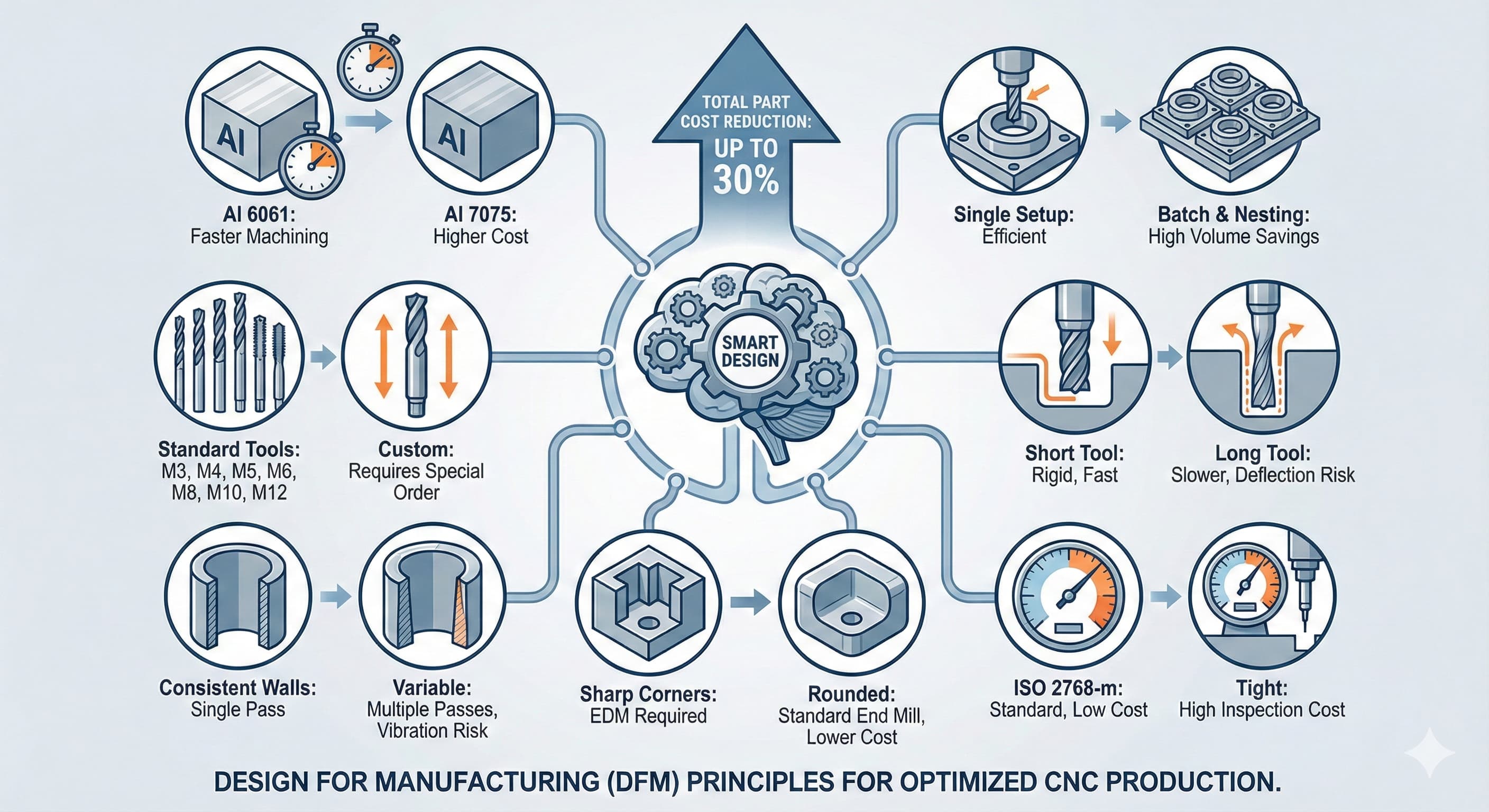 CNC-maskinering: Kostnadsdrivere: 7 designtriks for å redusere prisen på deler med 30 %