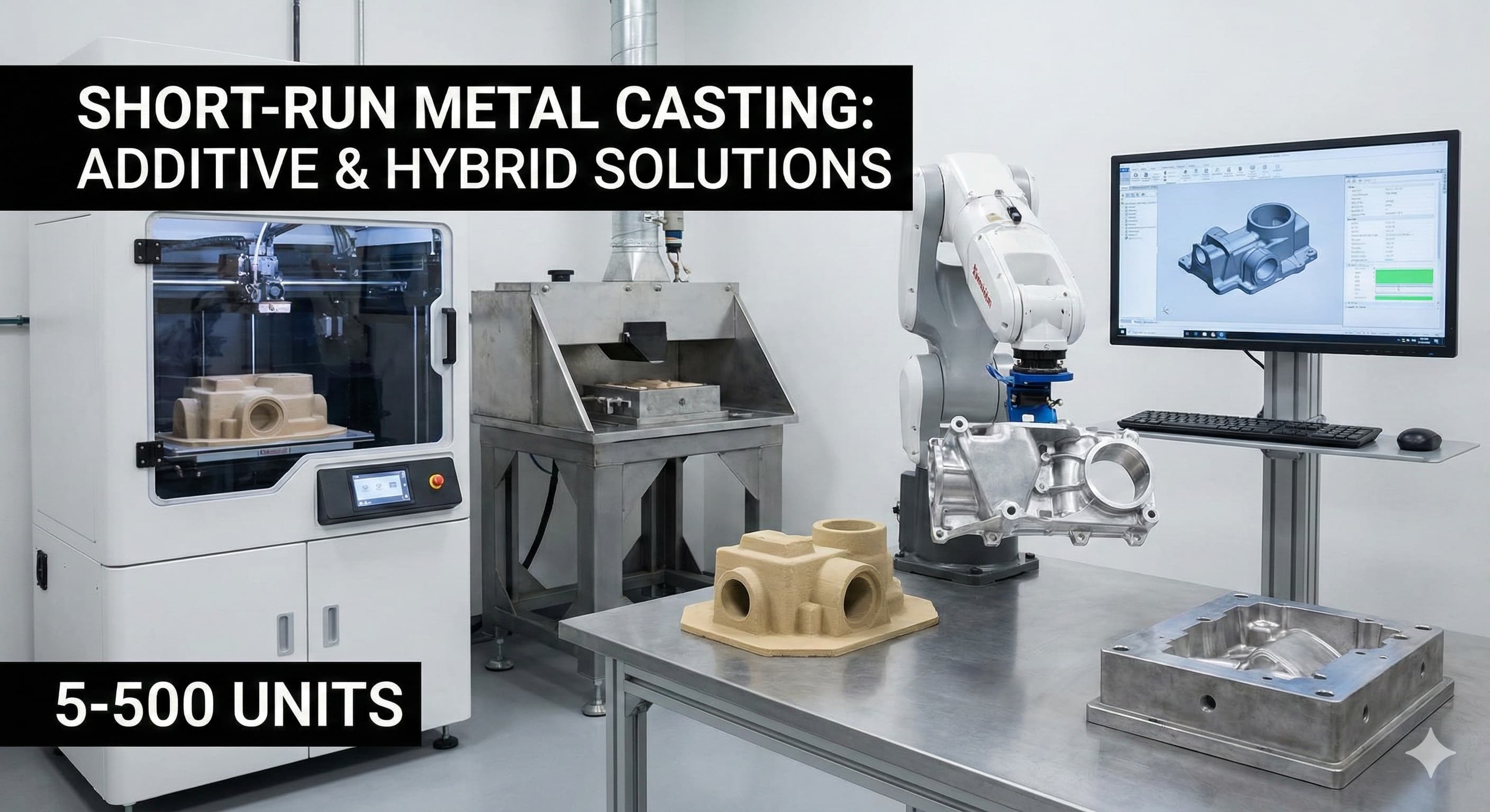 Metallstøping i små serier: Alternativer til hardt verktøy for <500 enheter