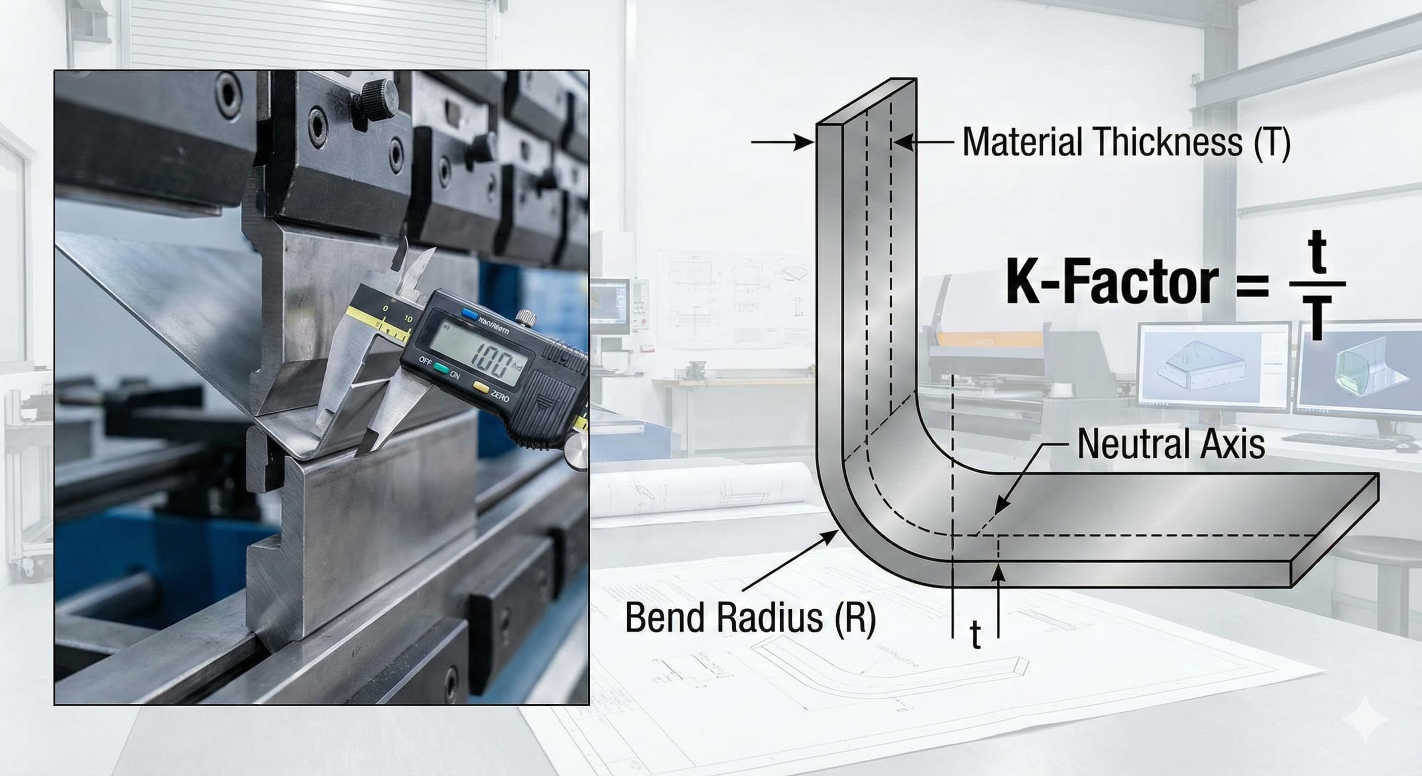 K-Faktor Förklarat: Beräkna Böjtillägg för Precisionsplåt