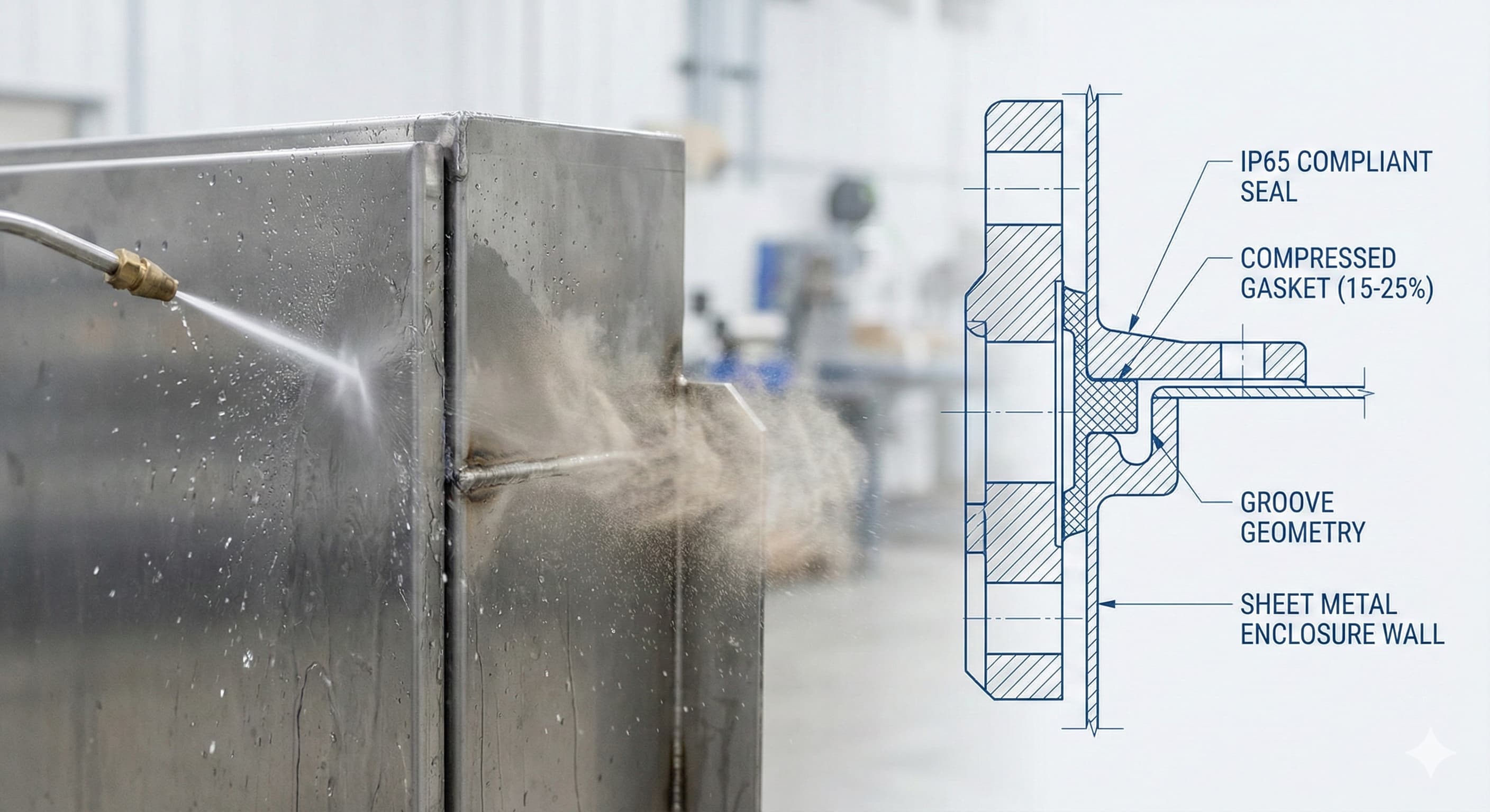 Designe tilpassede kabinetter: IP65 tetningsstrategier for metallplater