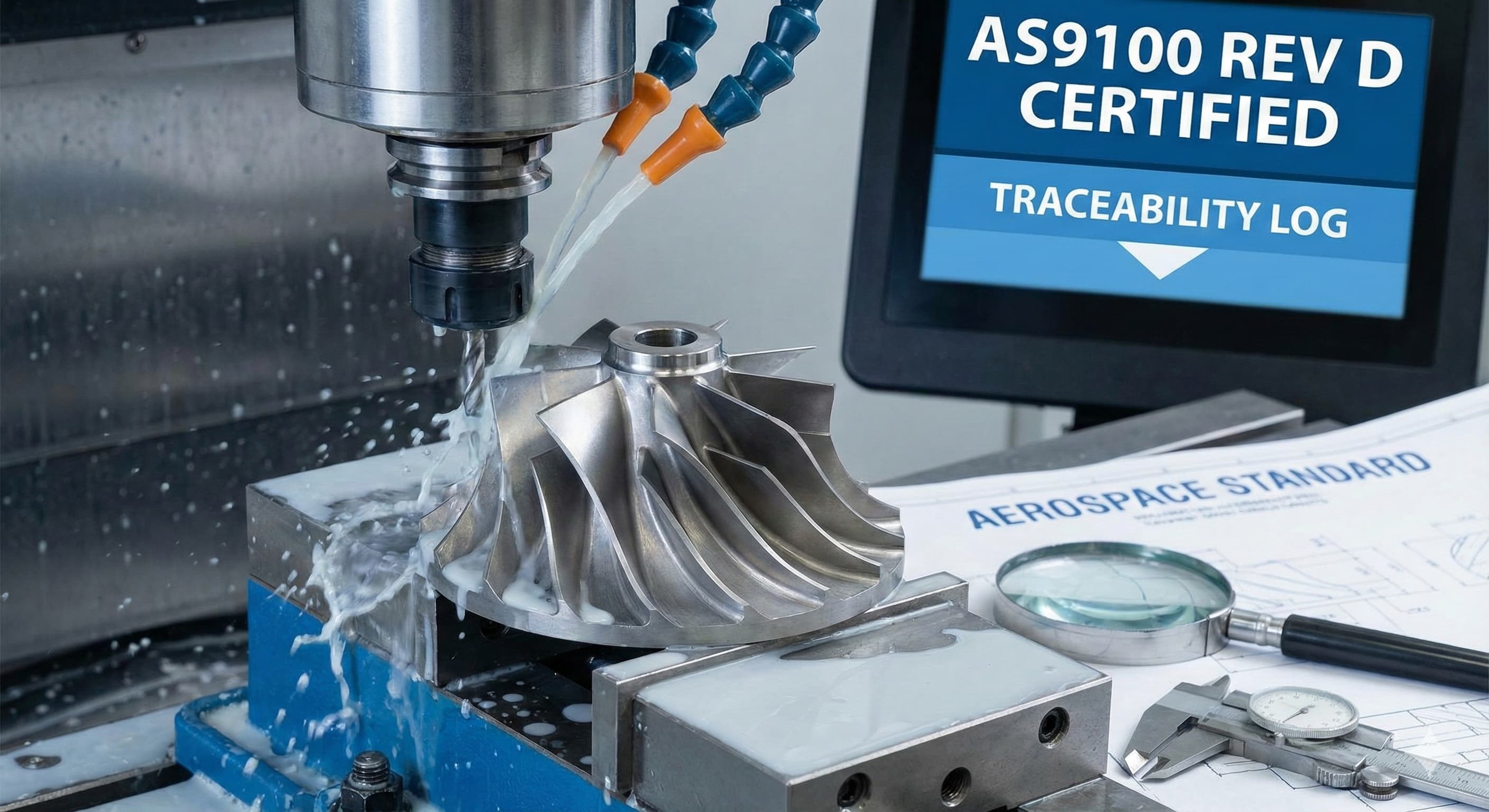 Ilmailu- ja avaruusteollisuuden koneistusstandardit: AS9100-vaatimusten täyttäminen